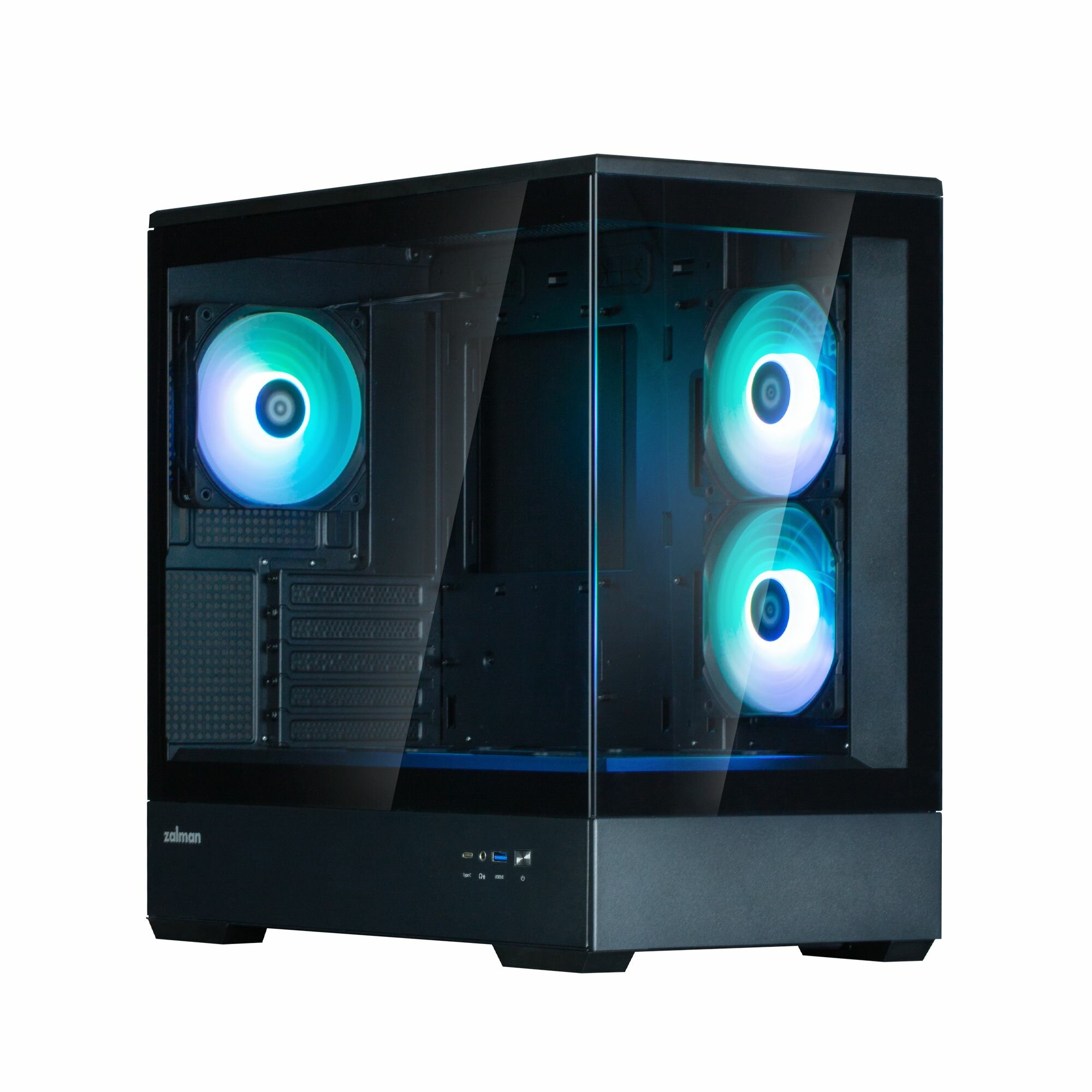 Корпус Zalman P30 V2 , Mini-Tower, без БП, Black
