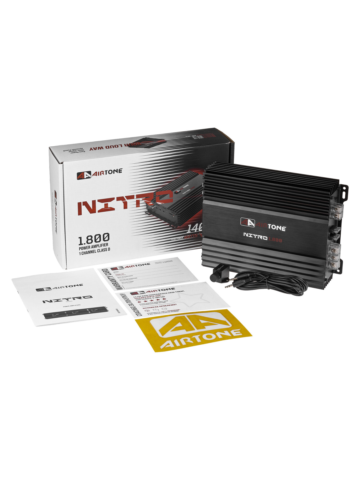 Усилитель для сабвуфера AirTone NITRO 1.800 / Моноблок / Одноканальный /