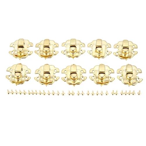 DRELD 10 шт 30*30 мм фотонавесной замок с защелкой деревянная Подарочная коробка для вина фотоаксессуары с винтами B