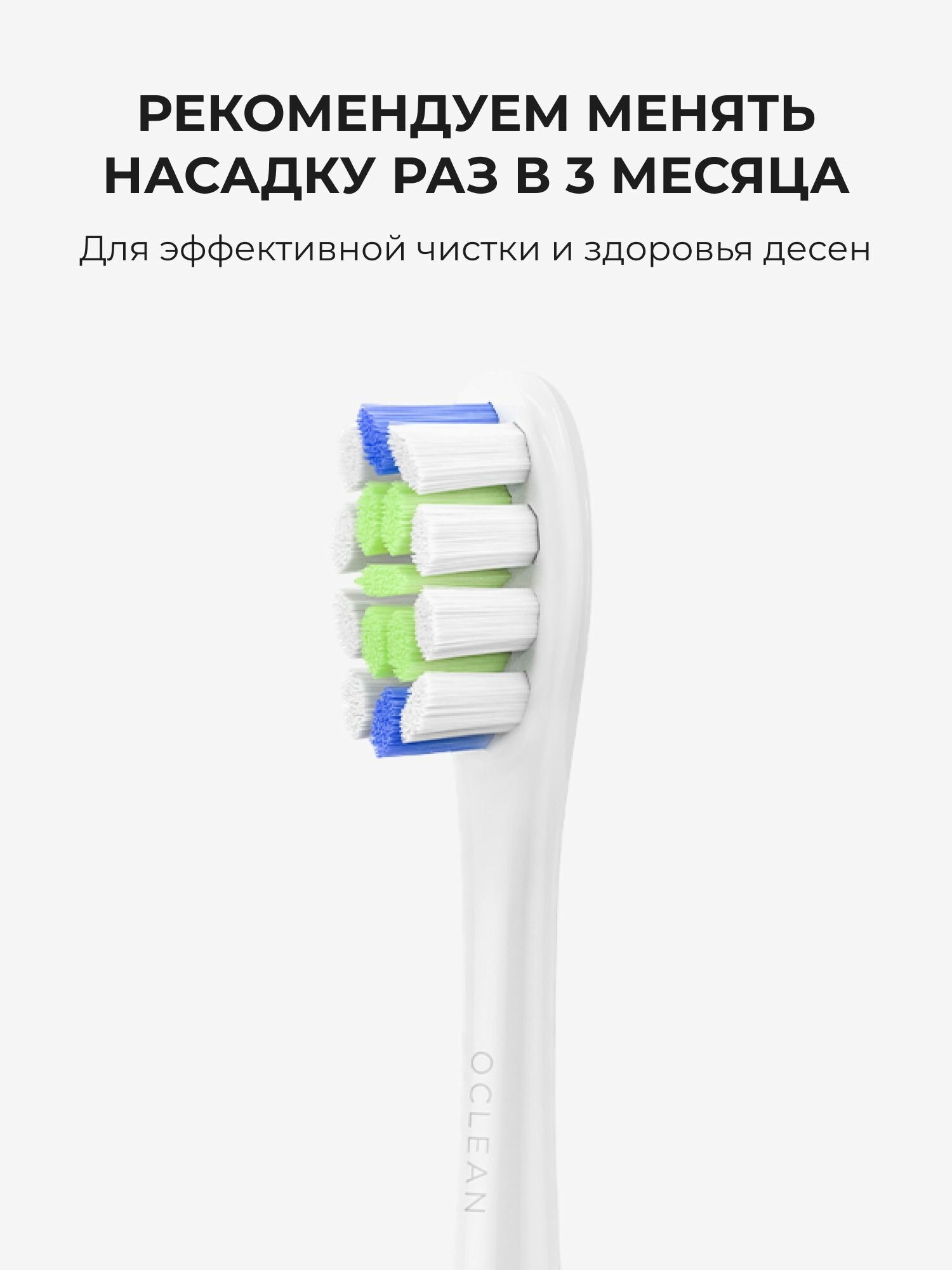Насадки для ежедневной чистки 2 шт Oclean P1С1, W02 — фото 1