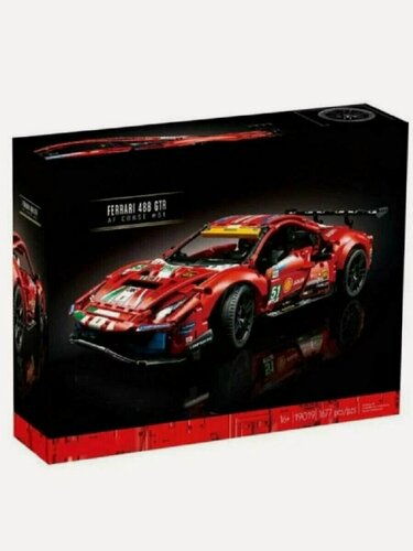 Изображение товара Конструктор Lion King Спорткар Ferrari 488 GTE AF Corse #51 1677 деталей 19019