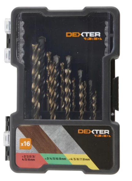 Набор сверл Dexter к. Pro 100-00583 16 шт.