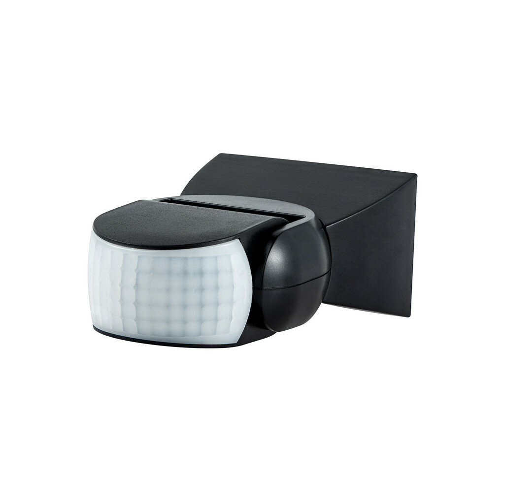 Датчик движения DD-02 настенный 180° 1200Вт 10-900с 12м 3-2000Лк IP65 черный düwi