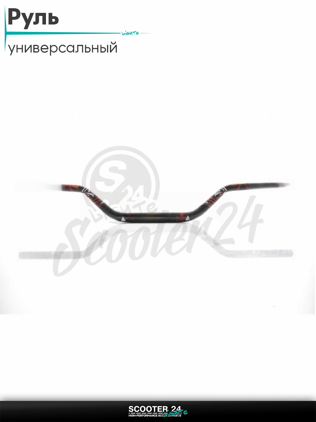 Руль мото d22-28-22, L800, h100 "PROTAPER" ; черный, стайлинг #FOX; универсальный на эндуро питбайк и квадроцикл / скутер