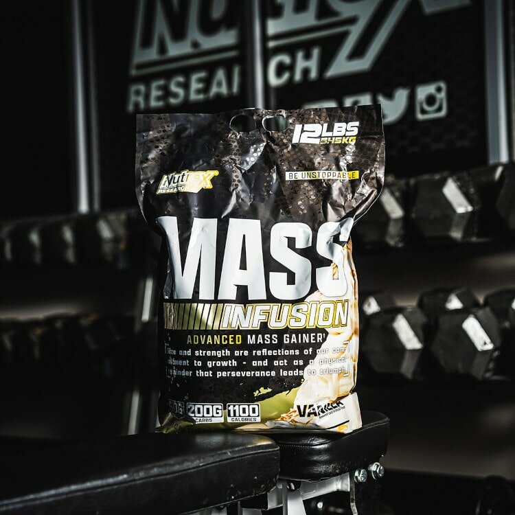Nutrex Research Mass Infusion 5.4 кг — гейнер, порошок, ваниль, шоколад — фото 1