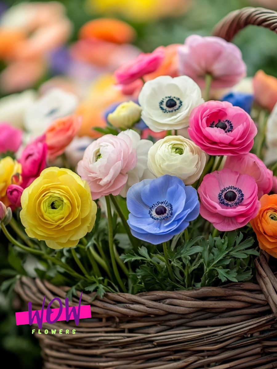 Луковицы цветов  WOW FLOWERS  Анемоны-Ранункулюсы микс(5 шт/5 шт)