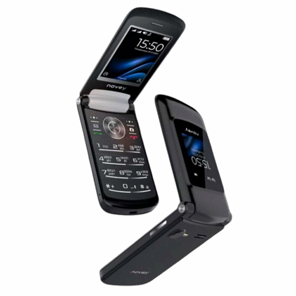 Кнопочный мобильный телефон Novey Z550 c 2 - SIM слотами, черный