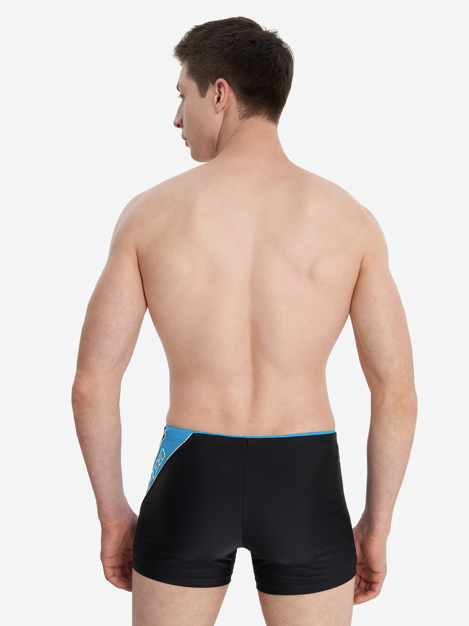 Плавки Kappa, размер 50, черный/голубой — фото 1