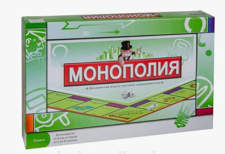 Игра "Монополия" на компанию 2-6 человек, семейная