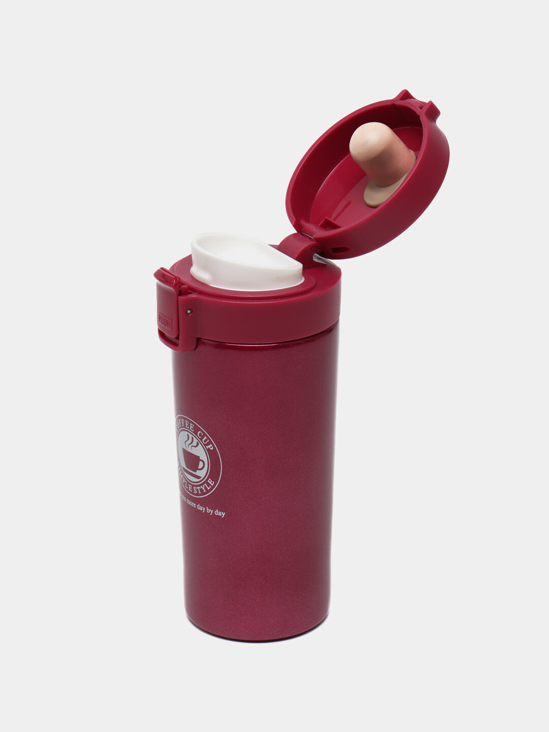 Термокружка для чая и кофе - Вишнёвый — фото 1