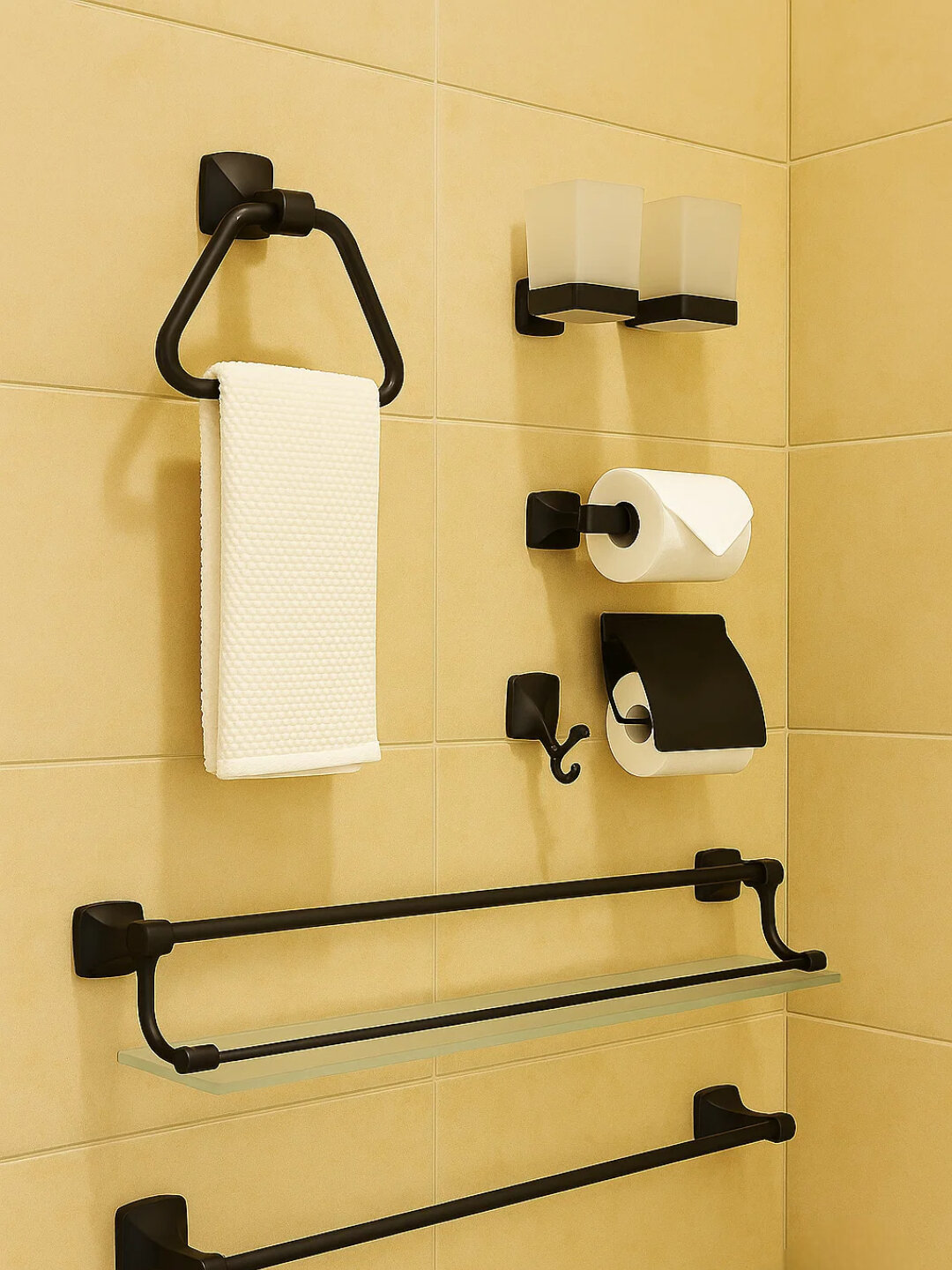 Набор аксессуаров для ванной R3700 – стиль и практичность в каждой детали