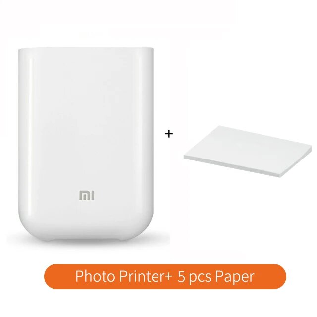 Xiaomi Mijia AR принтер 300 dpi, Printer 5pc paper