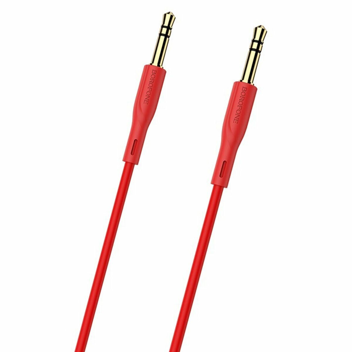 Кабель AUX Jack 35mm(m) - Jack 35mm(m) Borofone BL1 1.0м цвет: красный