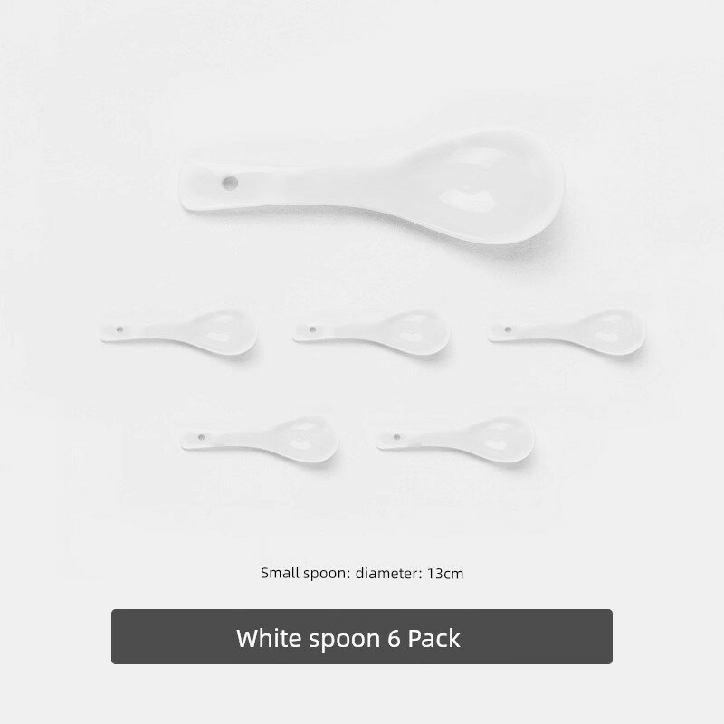 Официальный флагманский магазин Shunxiang Ceramics: Набор посуды из керамики в стиле лёгкой роскоши чисто белый для