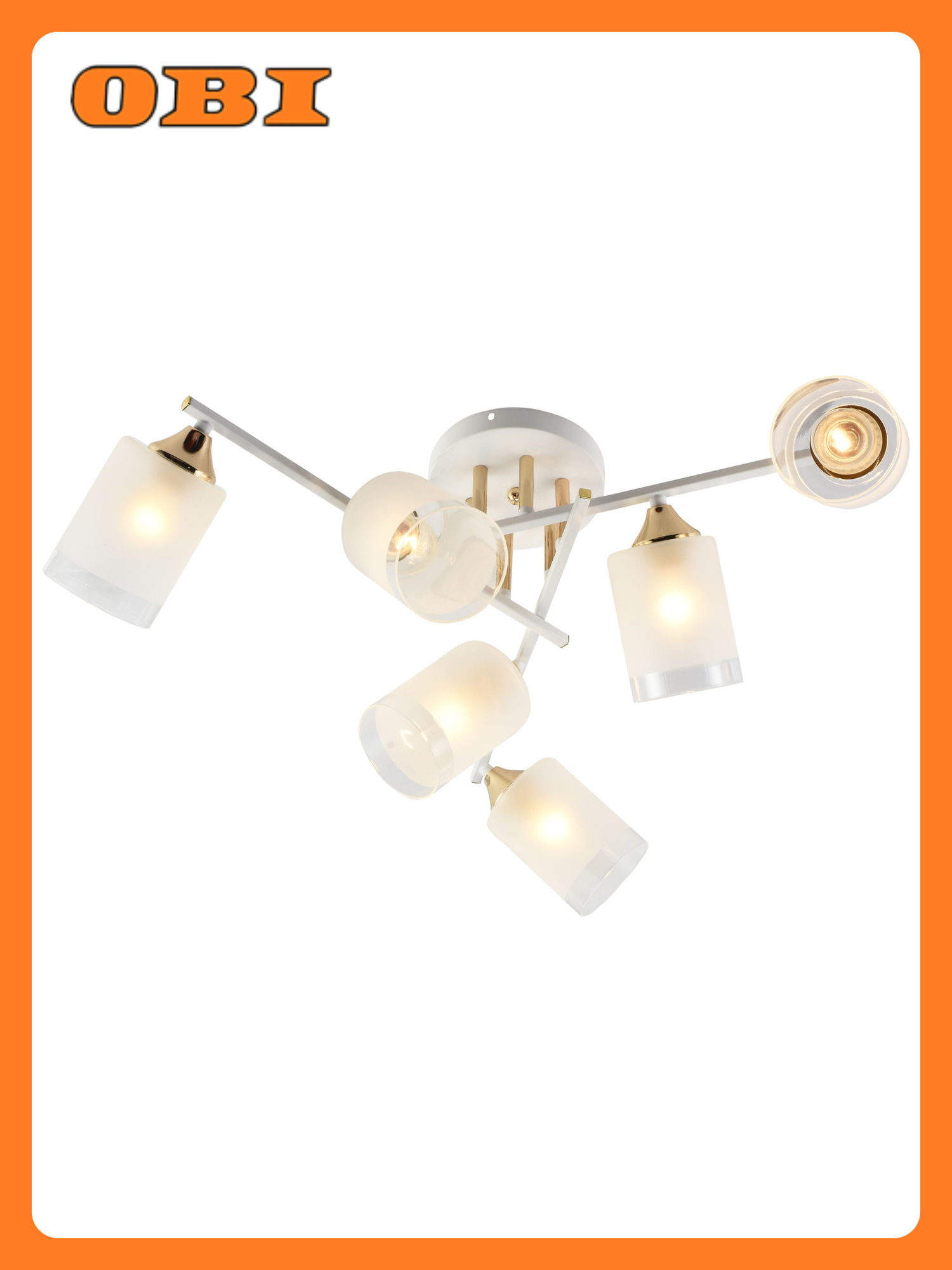 Люстра Rivoli Georgiana E27 5 ламп площадь освещения 18м2 IP20