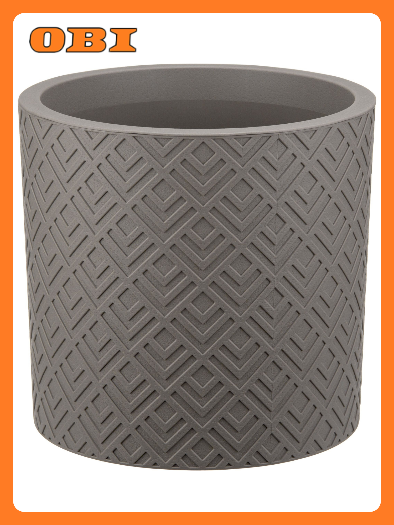 Кашпо М-Пластика Этна французское серое настольный напольный пластик 34 л