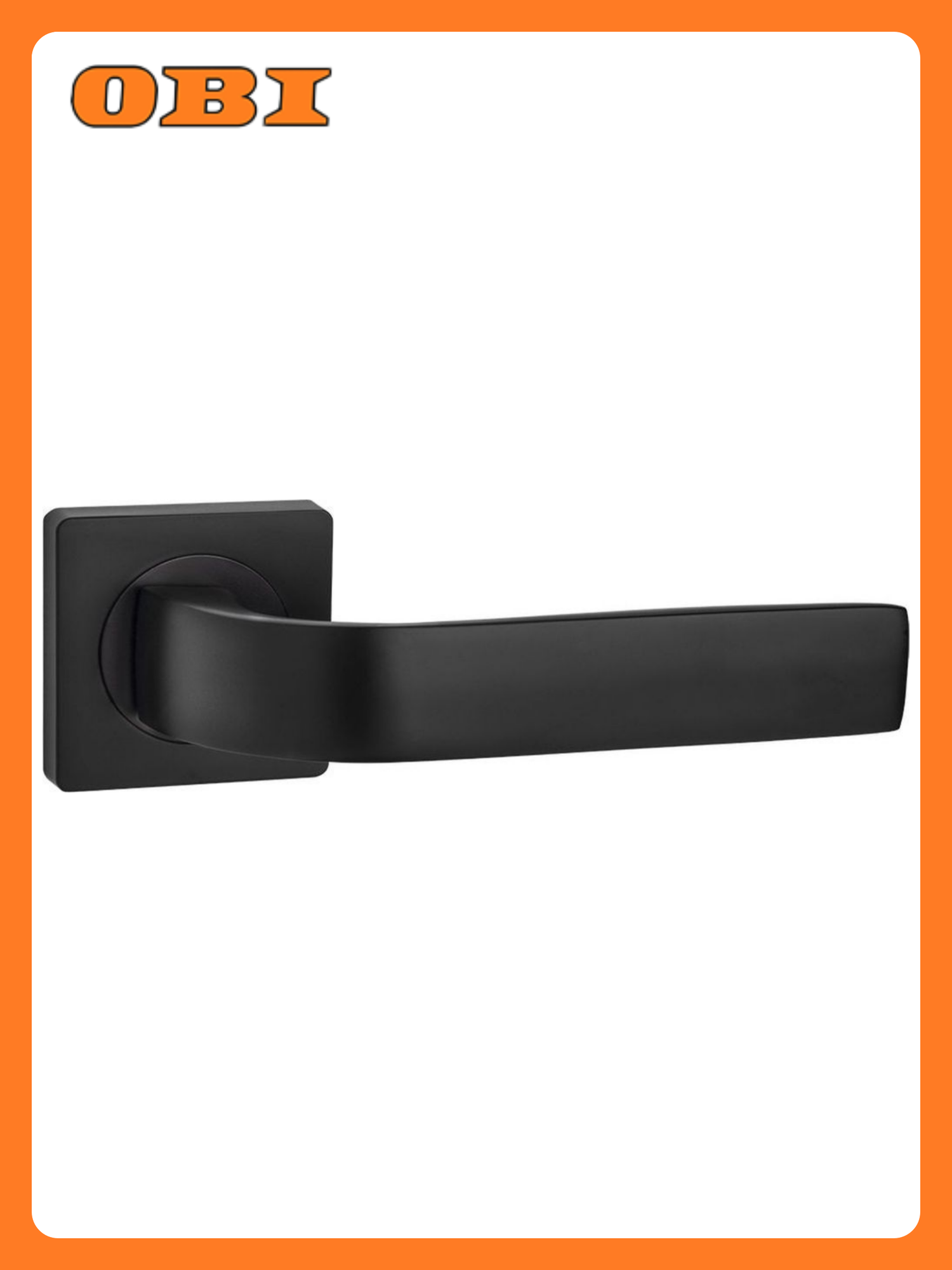 Дверная ручка AJAX K. JK51. EVO BL-24 алюминий гальваническое покрытие черная