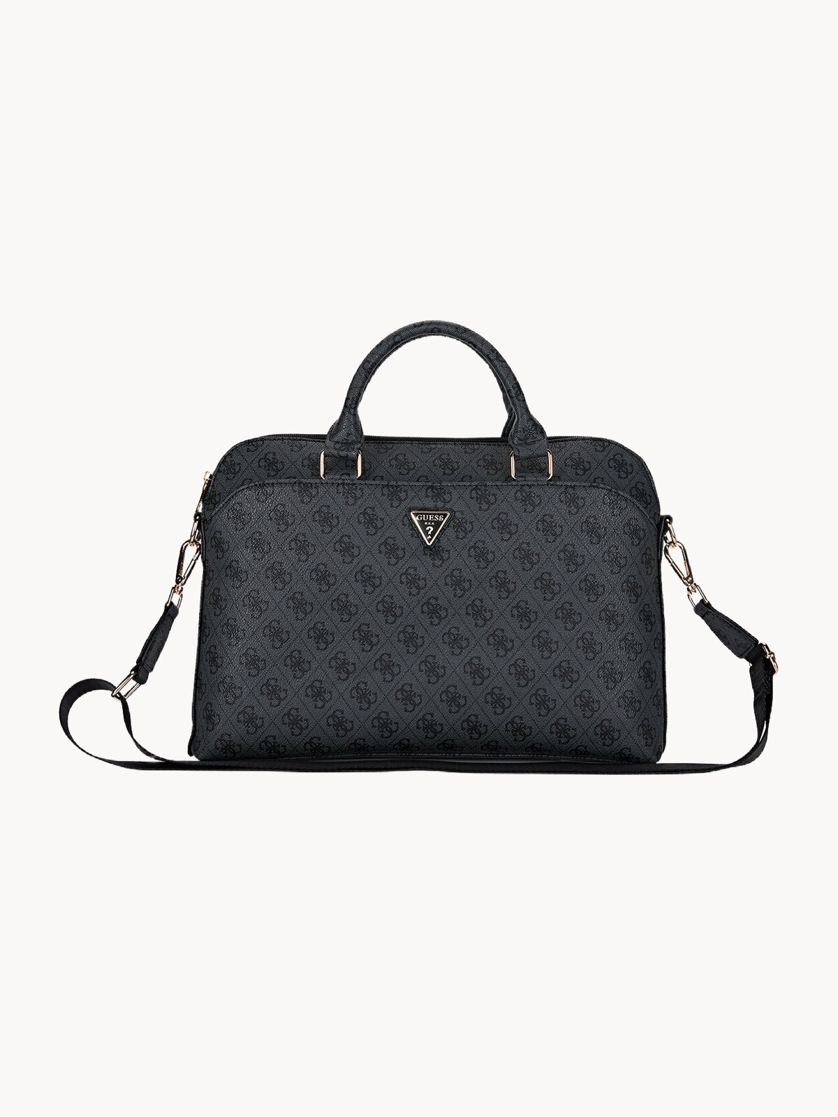 Guess для ноутбуков 15"/16" сумка 4G Bag with Zipper pocket Triangle metal logo Black