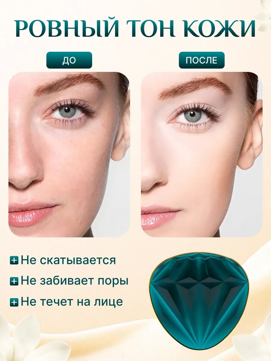 Пудра - кушон для лица DRAWSHE, + 1 дополнительная чашка DRAWSHE, SPF + 20 пудра — фото 1