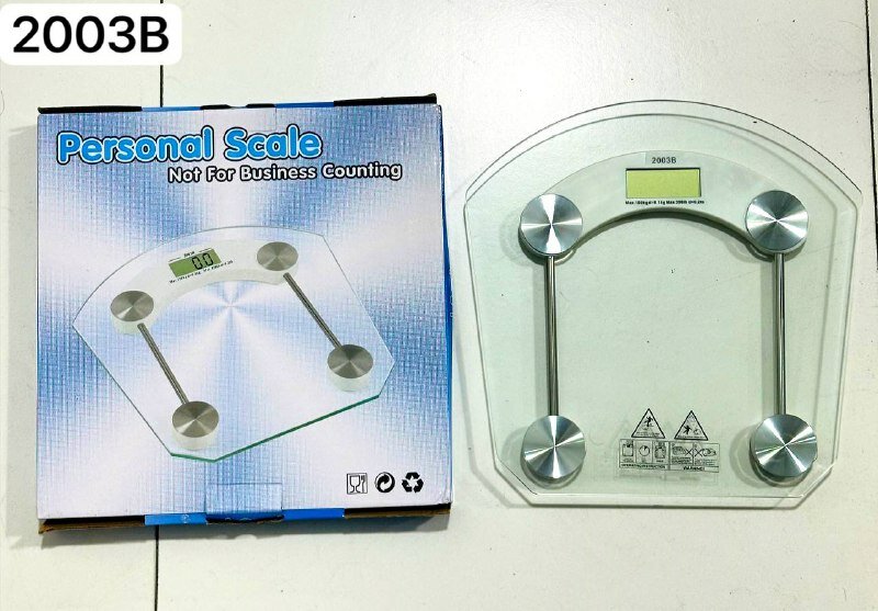 Весы напольные AT-2003B, электронные, до 180 кг, точность 100 г, стеклянная платформа