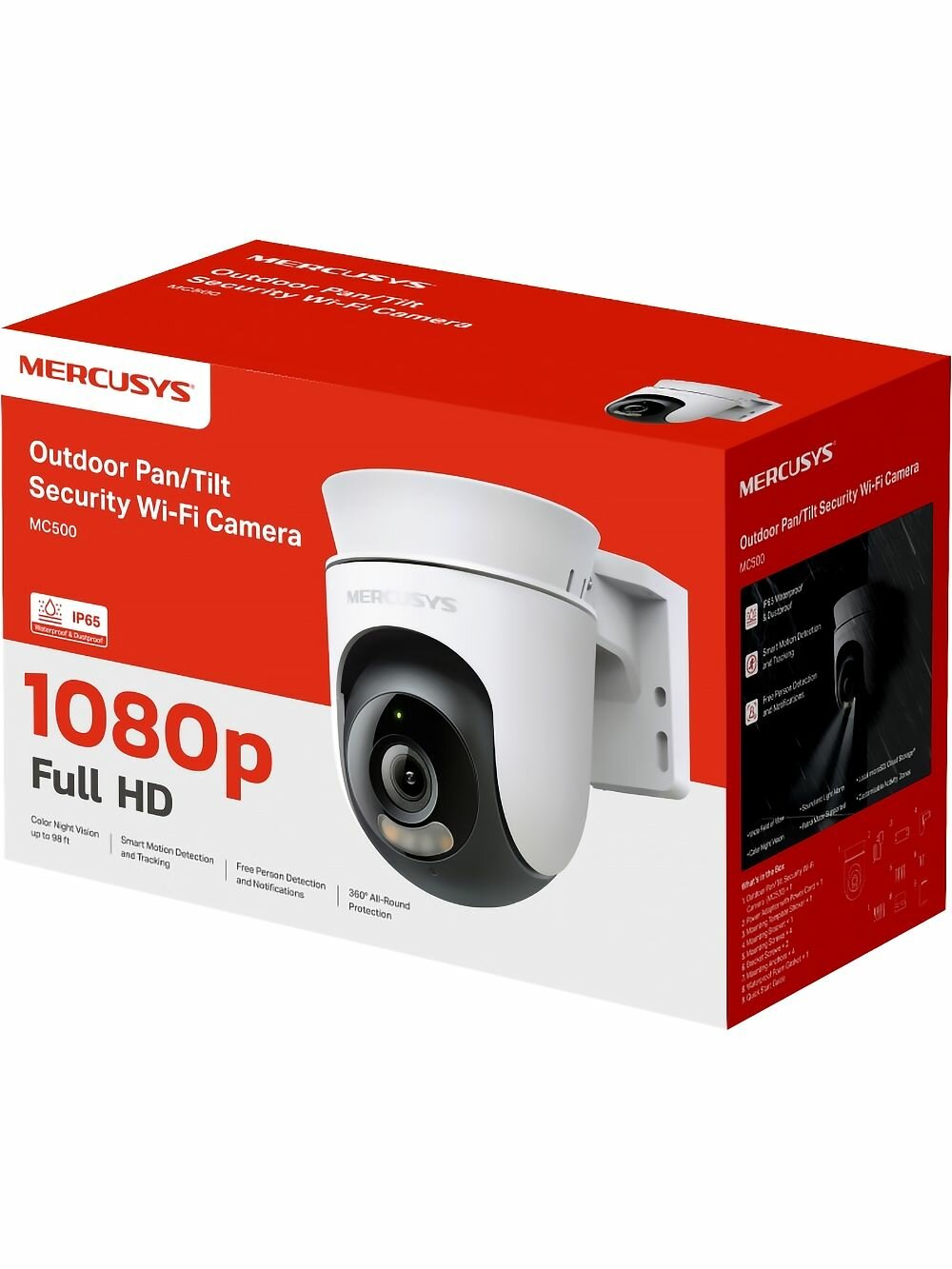 IP-камера MERCUSYS Outdoor Pan/Tilt Security Wi-Fi Camera MC500 — фото 1