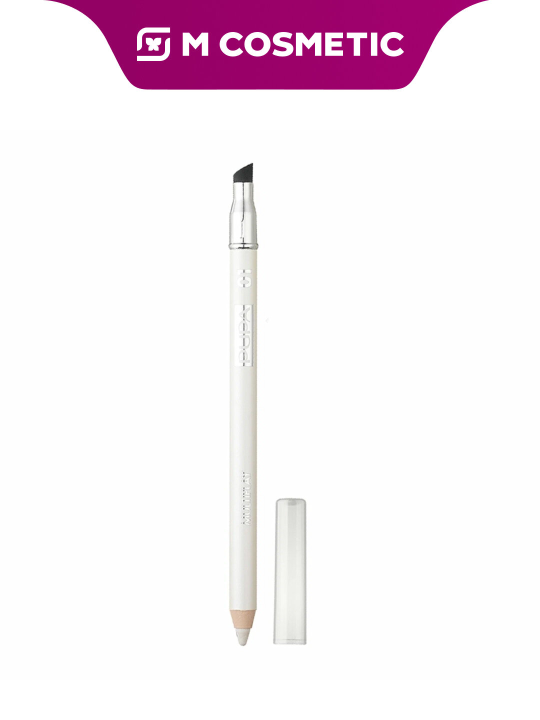 Карандаш для глаз Pupa Multiplay, 01 Icy White, ультрапигментированная, стойкая формула