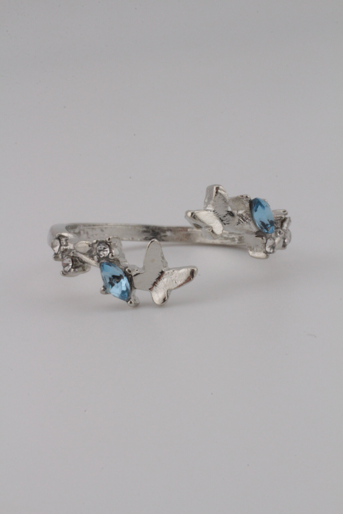 Кольцо, безразмерное, серебряный — фото 1