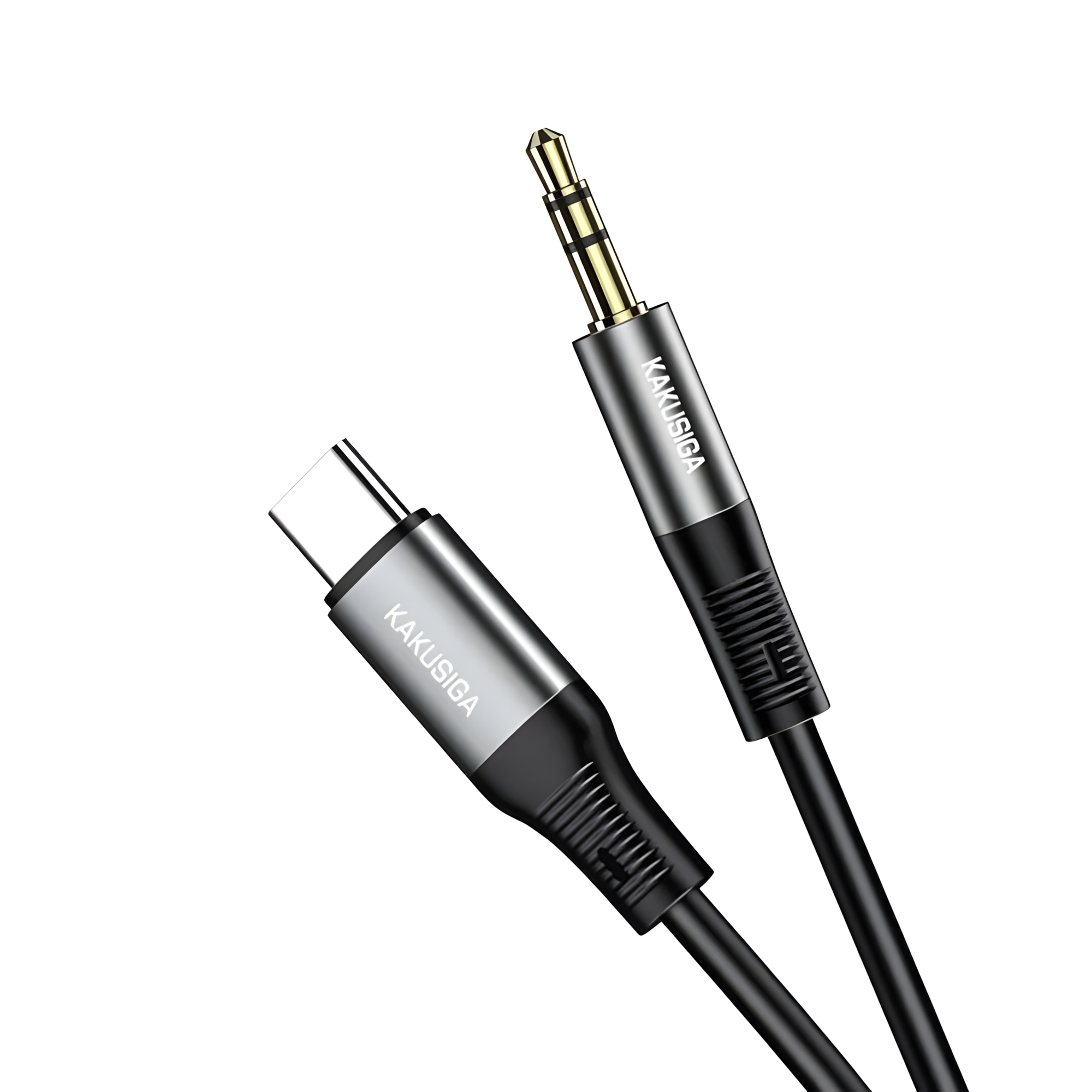 Аудиокабель Kakusiga, KSC, 3.5 мм на type-C, 1м, качественный звук, силиконовая оболочка