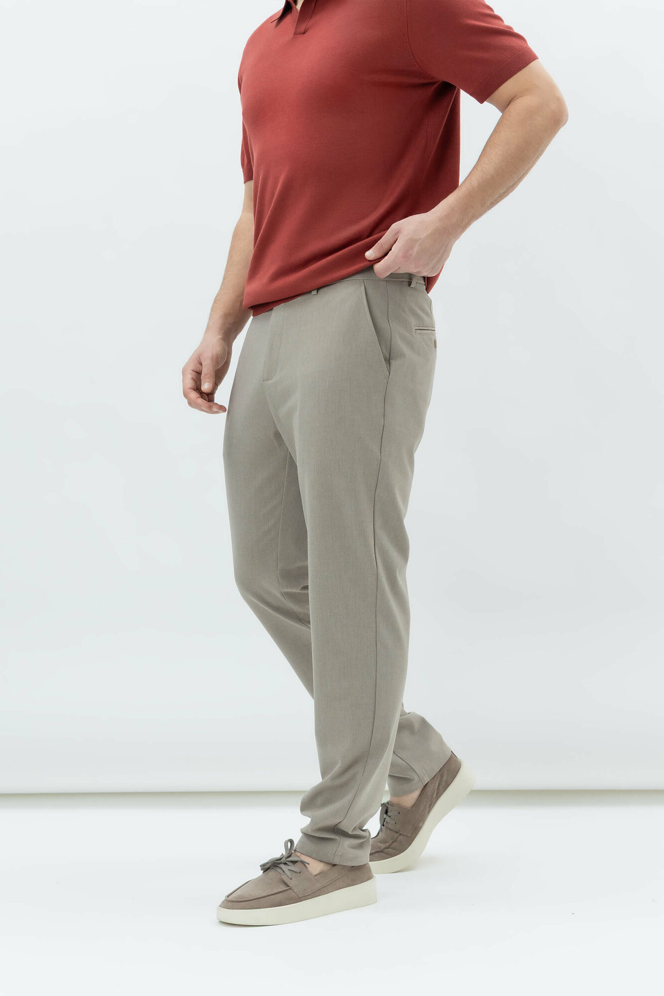 Брюки классические TERRA PRO, размер 32, beige — фото 1