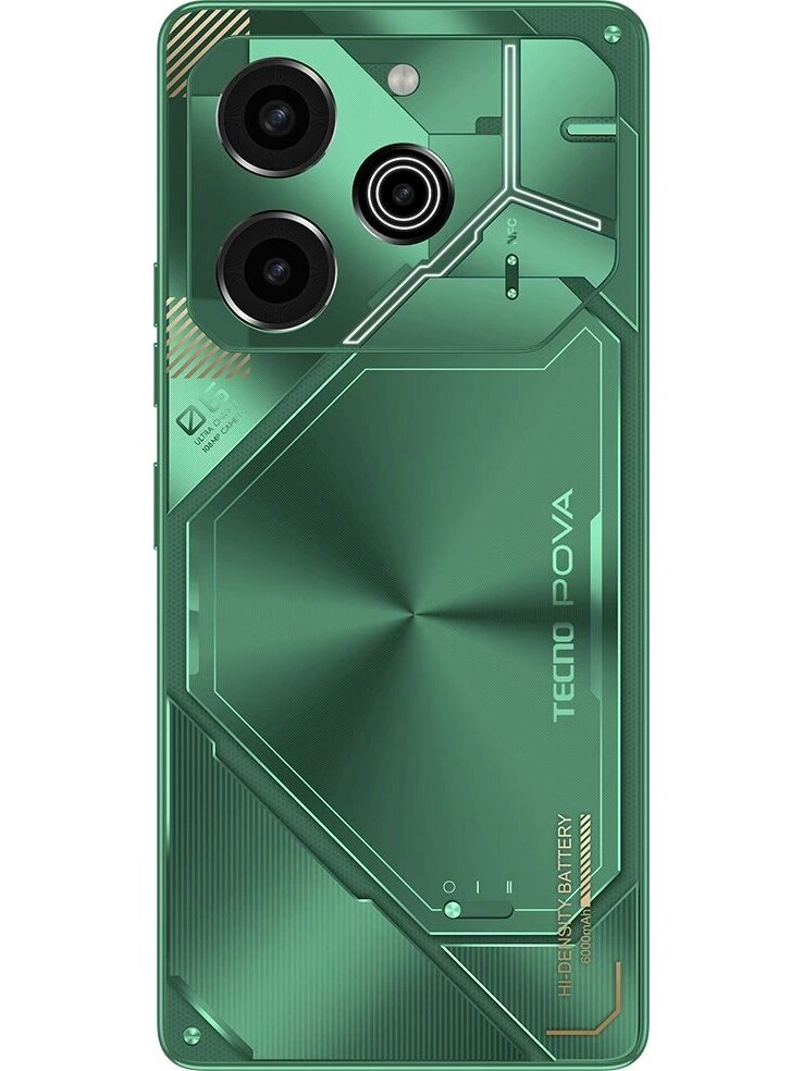Смартфон Tecno Pova 6 Pro 5G 12ГБ/256ГБ, зеленый (li9 256+12 comet green) — фото 1