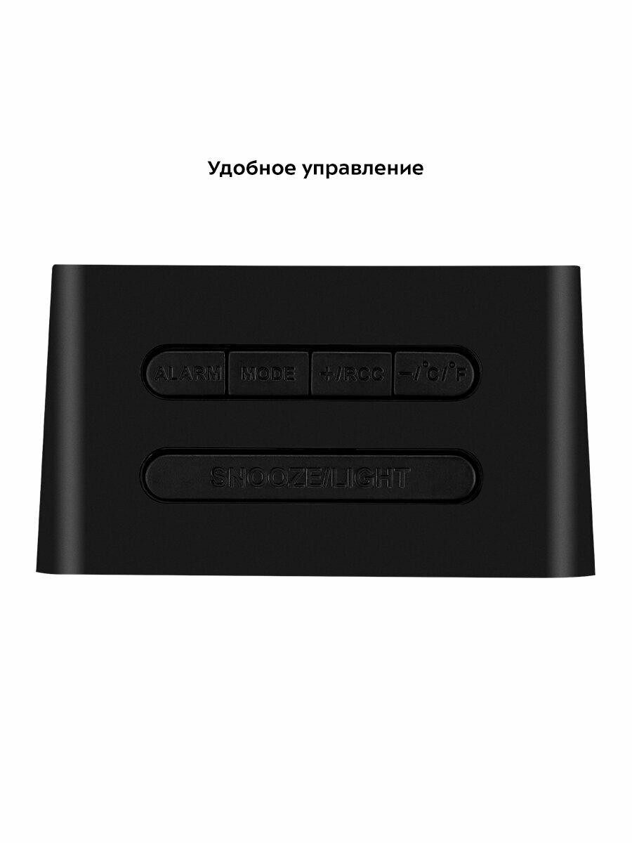 Обзор: Часы с термометром Kitfort КТ-3303-1 черный