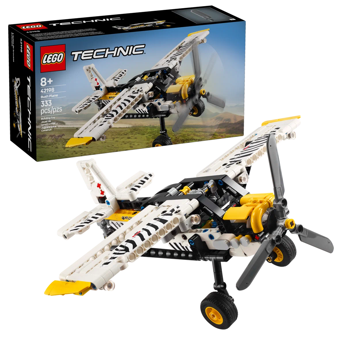 Конструктор LEGO Technic 42198 Пропеллерный самолёт, 333 дет.