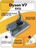 Аккумулятор для пылесоса Dyson V7, Dyson SV11 6000mAh 21.6V Дайсон V7 Animal, V7...