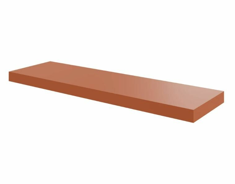 Полка мебельная Spaceo Cotta 80x23.5x3.8 см МДФ цвет красный