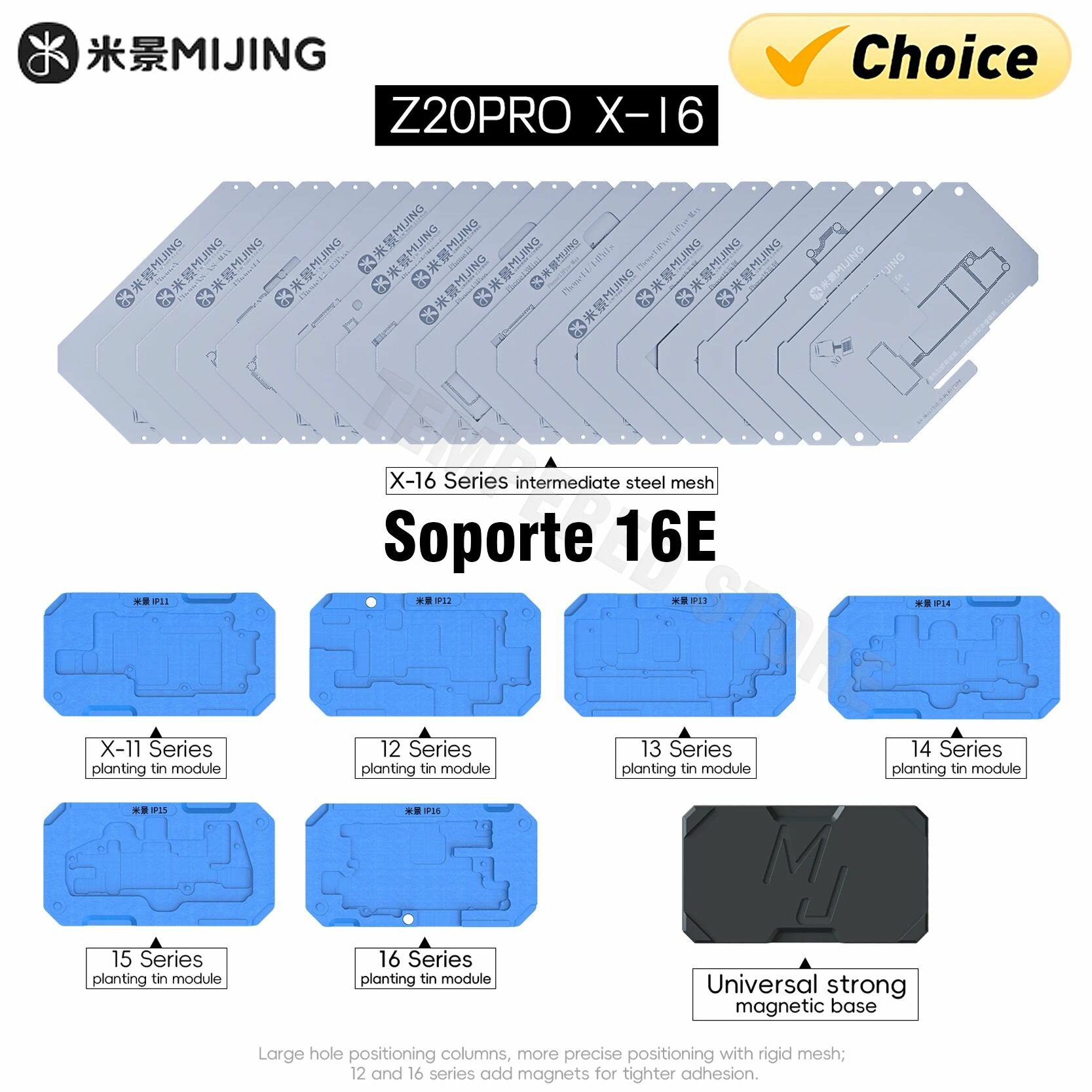 Изображение Платформа для пайки реболлинга материнской платы MiJing Z20 Pro с трафаретом, для iPhone 13 series