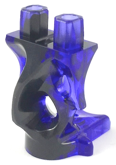 Lower Body, Ghost with Marbled Black Pattern, 19859pb08 Trans-Purple U