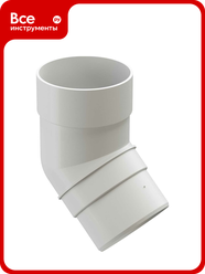 Колено DOCKE PREMIUM (45 градусов; пломбир) PVSA-1044