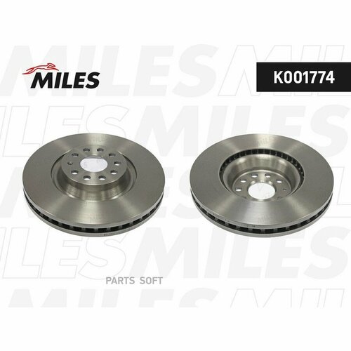 MILES K001774 Диск тормозной SKODA OCTAVIASUPERBVW PASSATTIGUAN передний 9 отв вент D 340мм 8104₽