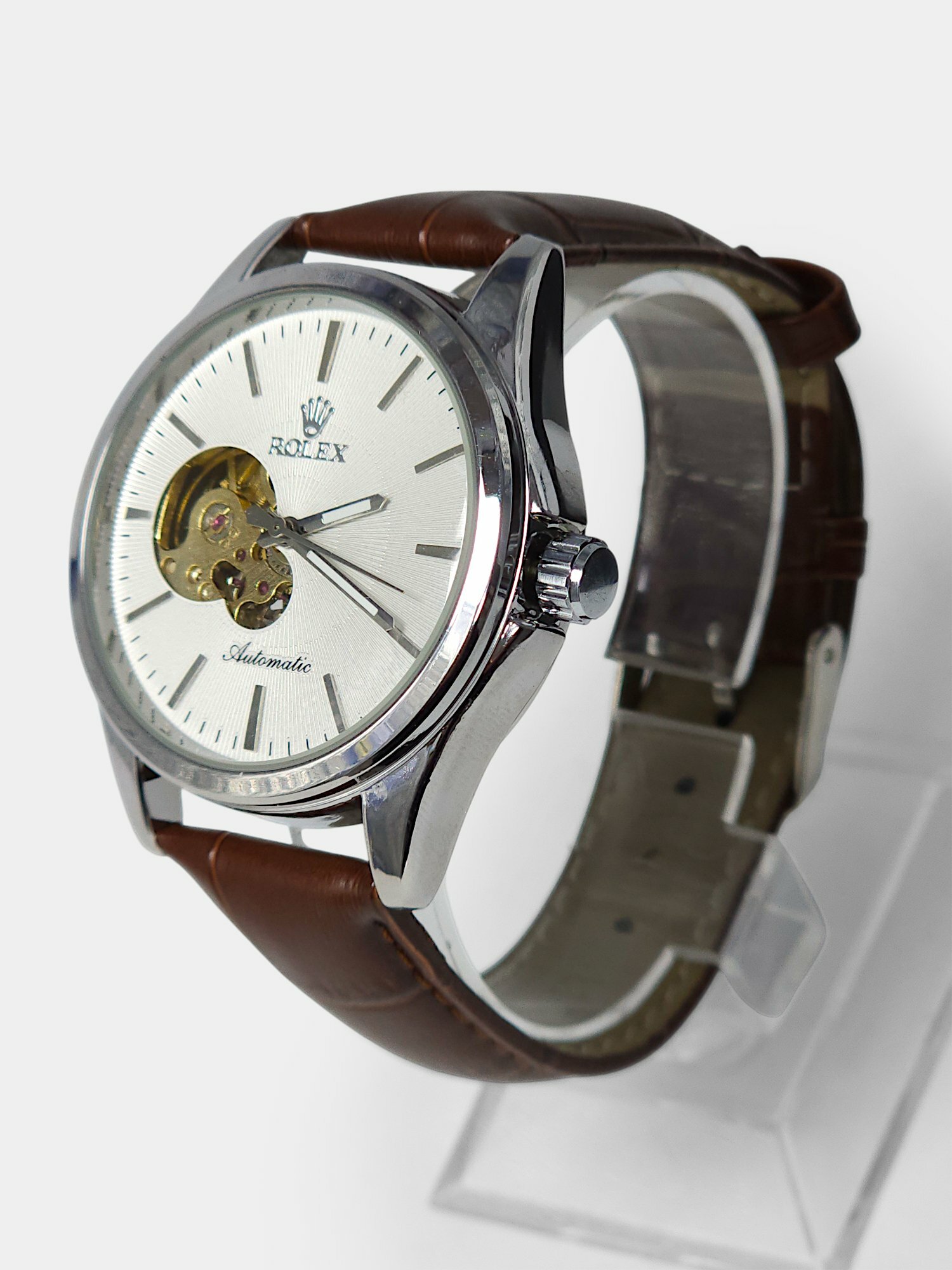 Наручные часы Rolex Классика, коричневый — фото 1