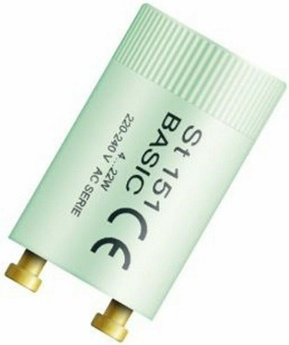 Стартер OSRAM 151 Basic, для люминесцентных ламп, пластиковый корпус, 220-240 В