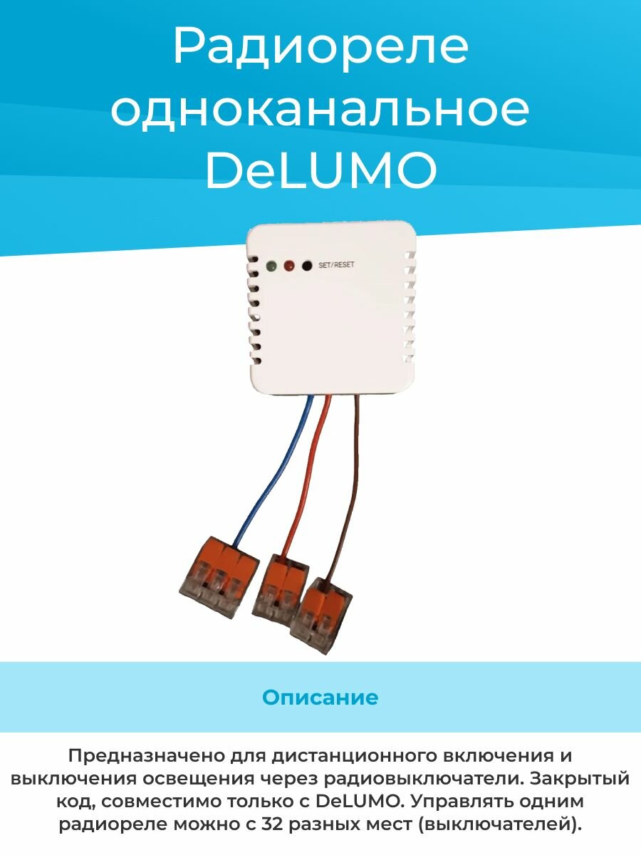 Реле DeLUMO радиореле одноканальное выносное