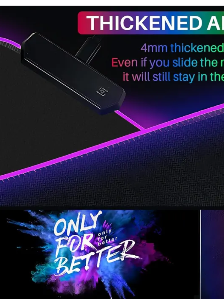 RGB мышьной коврик с подсветкой для мыший килавиатури для игровний