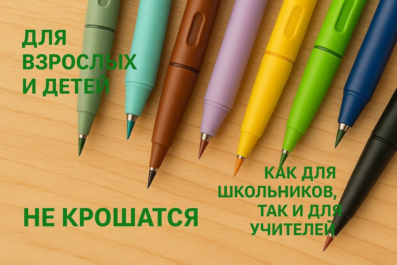 Набор цветных карандашей "Вечные", 12 цветов, с ластиком, бренд — фото 1