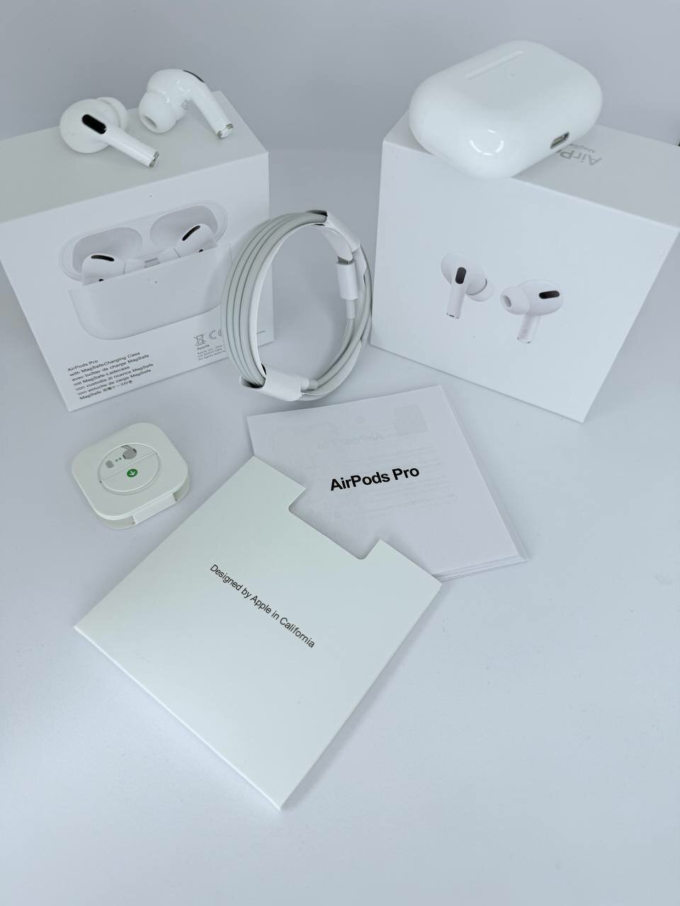Беспроводные наушники AirPods Pro, шумоподавление, съемный микрофон