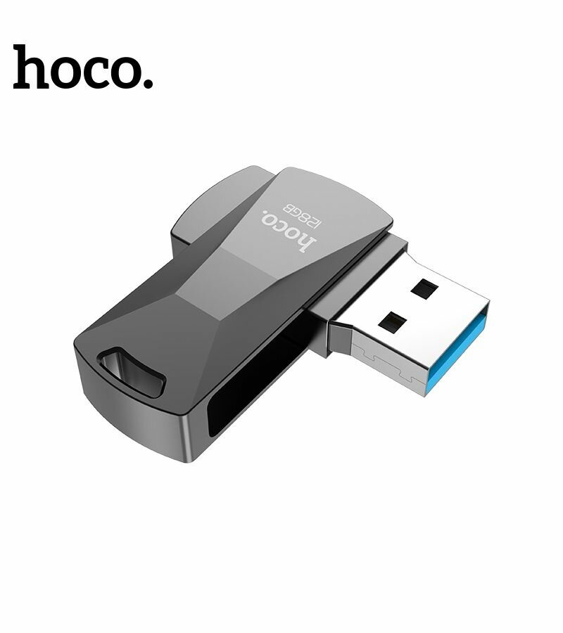 USB 3.0 Флеш-накопитель HOCO UD5 128 ГБ, серый