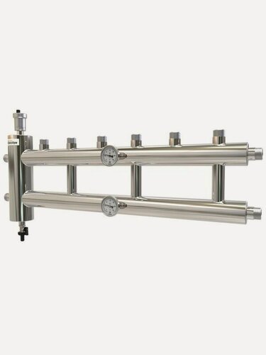 Изображение товара Распределительный коллектор с гидрострелкой 4 контура до 60 кВт, ПроксиТерм, GSK 25-3.1