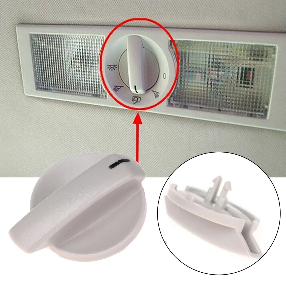 Автомобильная задняя крыша ручка для чтения переключатель для модели Skoda 6Q0947291A пластиковая запасная часть аксессуар для салона автомобиля Gray