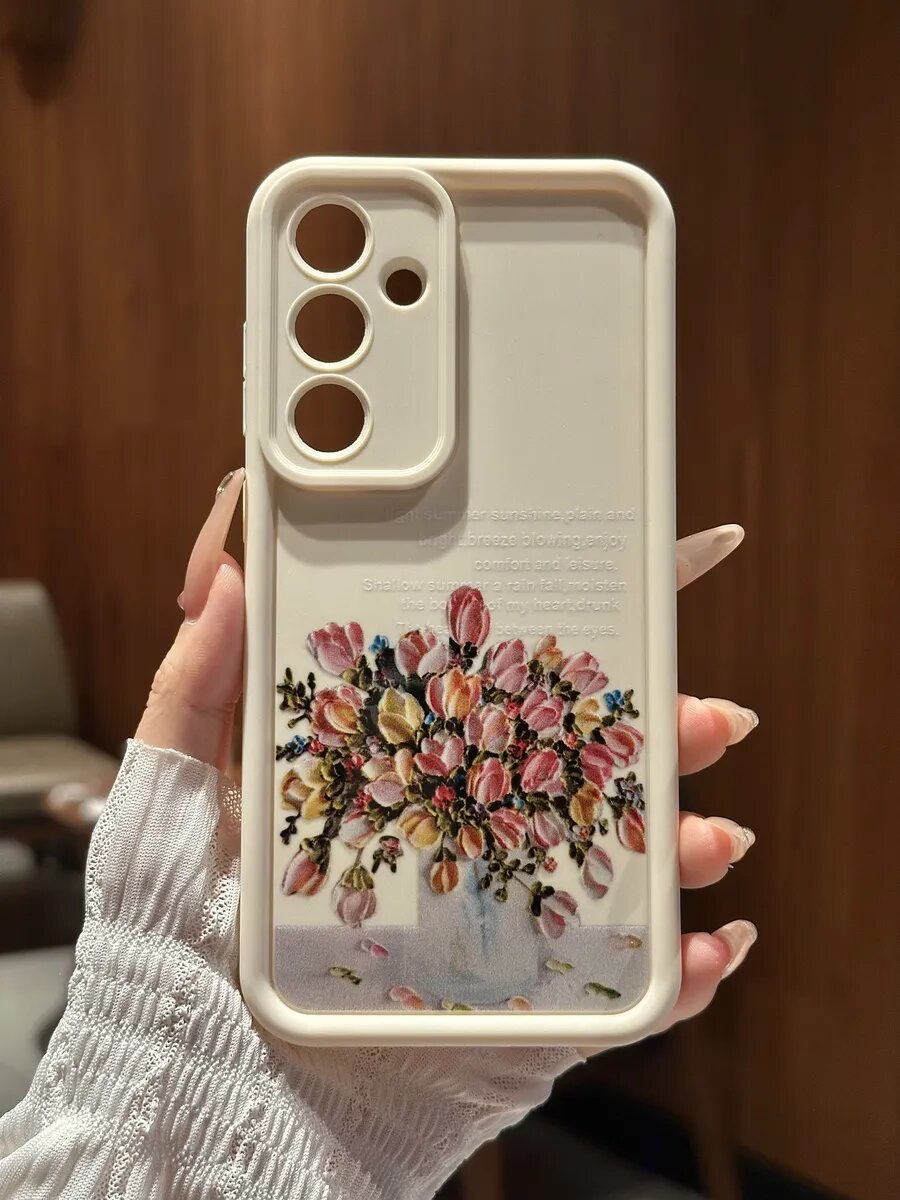 Чехол О'КЕЙСИ, для Samsung Galaxy S24 FE, с принтом, защита камеры, накладка