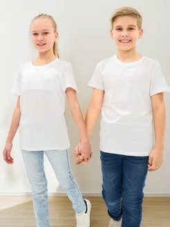 Футболка спортивная  7-12 лет, размер 8 лет, 000 белый