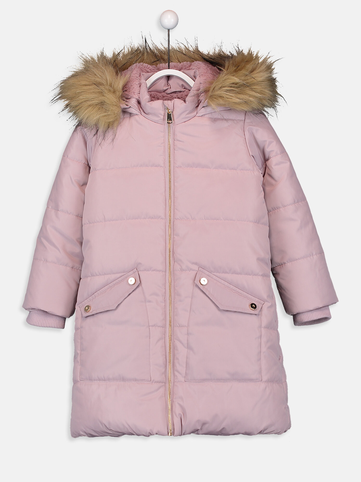 Пуховик LC Waikiki размер 3-4 года фиолетовый